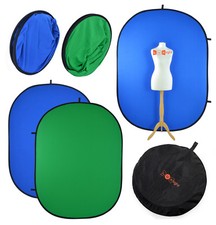 Popup Chromakey Backdrop | Green & Blue | Video Film Background Screen Vlogging