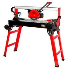 Excel Wet Tile Saw Cutting Machine 230V / 800W With Folding Legs & Blade