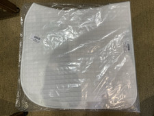 Georg Kieffer White Saddle Square BNWT  Dressage 100% cotton F/S