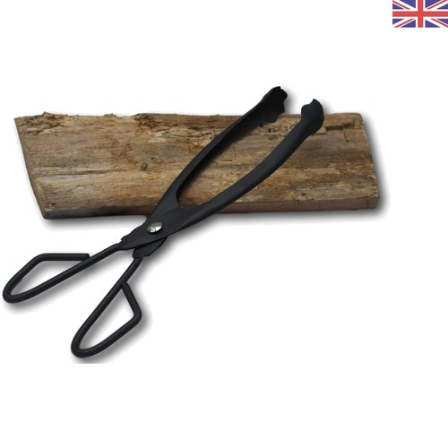 Black fire tongs - black,