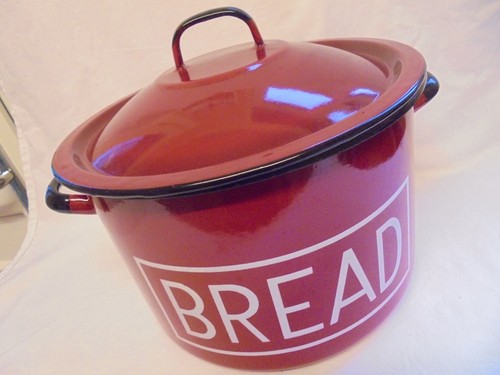 Vintage red burgundy enamel - burgundy,