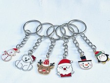 6 CHRISTMAS KEYRINGS ADVENT