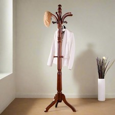 Tall Vintage Wooden Coat Stand