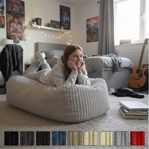 Corduroy bean bag - bean, bed