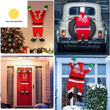 3.5/5.5 FT Large Christmas Hanging Santa Decoration,Hanging Santa Claus