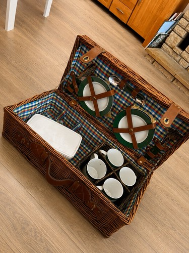 Vintage person wicker picnic - wicker,