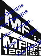 Massey ferguson ( MF ) 1200 bonnett stickers / decals