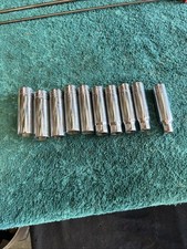 Snap-On  10 Piece 1/2" Drive 6-Point Metric Deep Socket Set 10-20mm- missing 11m