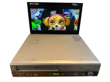 Proline DVCR100 VHS VCR Recorder & DVD Player Combi Silver Dolby Digital 