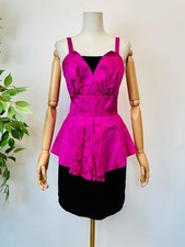 Vintage 80s Hot Pink Black