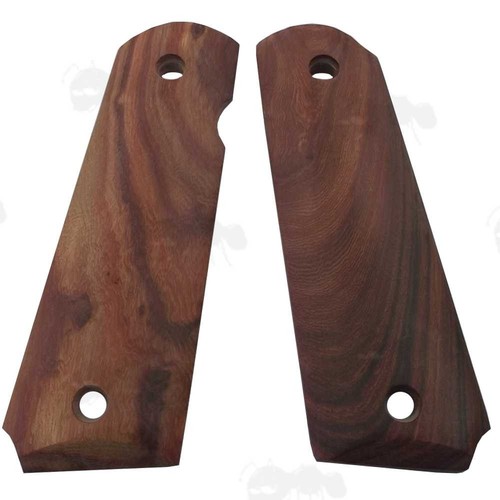 Pair red sandalwood 1911 - sandalwood,