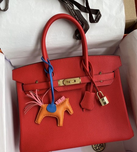 Hermes birkin red - 30, togo