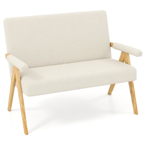 Costway loveseat sofa comfy - costway,