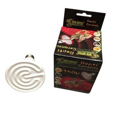 Reptile Ceramic Heat Bulb Lamp - ES Fitting 100w, 150w and 250w