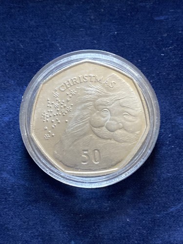 Gibraltar 50p christmas coin - 50p,
