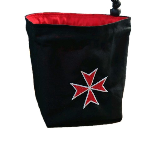Black templar dice bag - black,