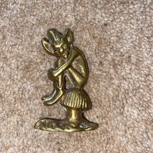 Vintage solid brass - brass, pixie