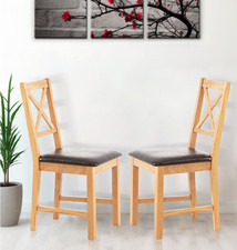 Dining Chairs, Set of 2 Oak