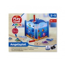 Wooden Magnetic Fishing Toy Educational Game Fun Fine Motor Skill Learning Gift