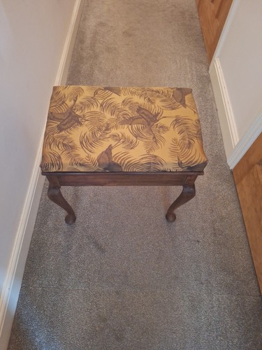 Vintage oak piano - oak, stool