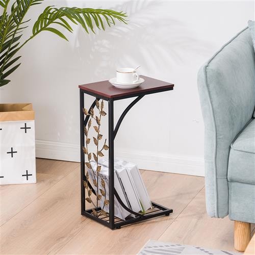 Small side table beside - side,