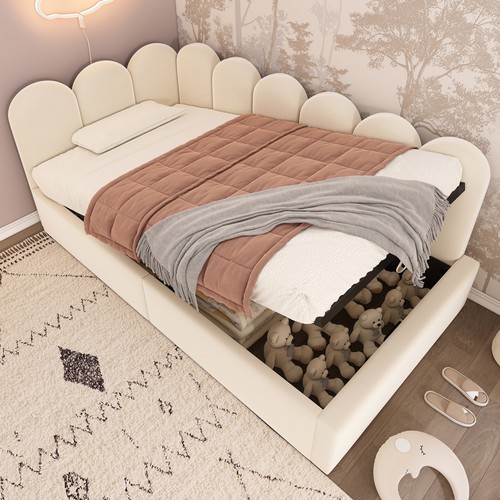 Plush upholstered daybed - plush,