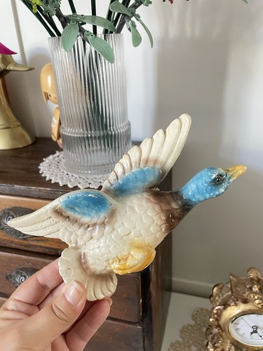 Vintage flying mallard duck - vintage,