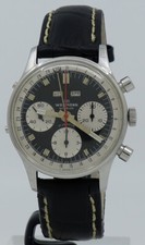 Wakmann 71.1309.70 Steel Manual 38mm Reverse Panda Dial Triple Calendar Chrono