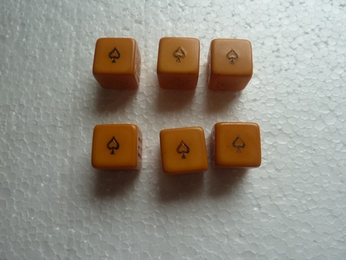 Vintage butterscotch poker - vintage,
