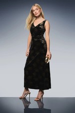 Wallis Black Maxi Dress Womens