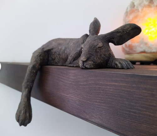 Harlan sleeping hare - sleeping, shelf