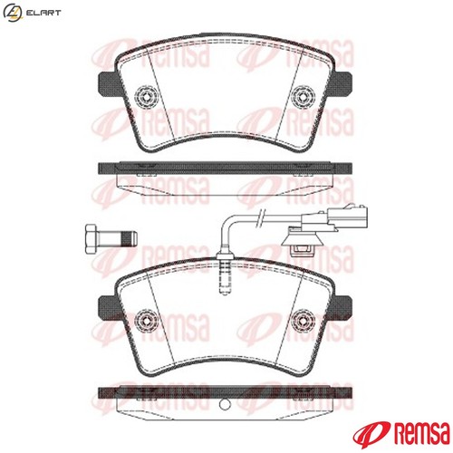 Brake pad set disc - brake,