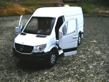 MERCEDES SPRINTER WHITE TOY DIECAST VAN IDEAL GIFT COMPANY DESKTOP ETC NEW