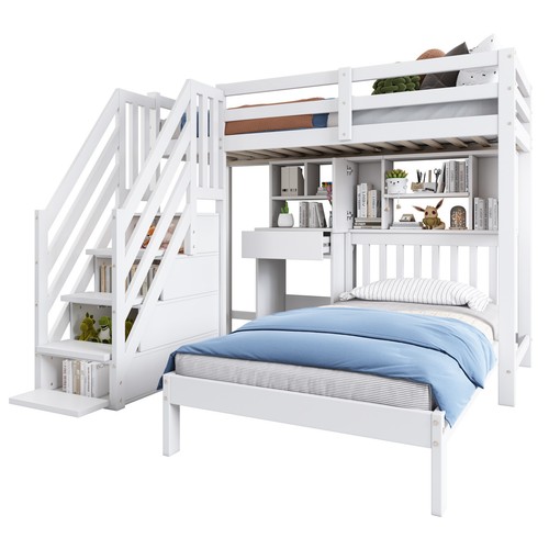 Bunk bed with stairs - bunk,