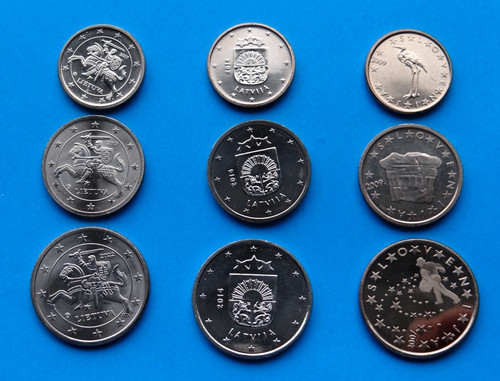 Euro cent coins - *, slovenia