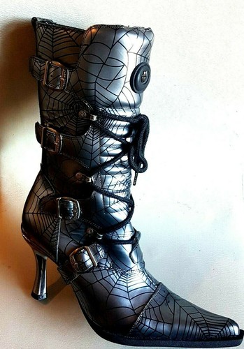 New rock black leather - black,