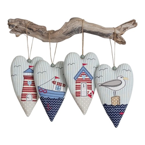 Nautical hanging heart - hanging,