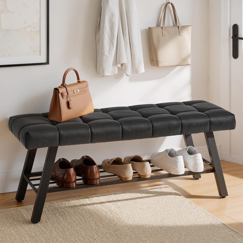 Tufted faux leather - 45",