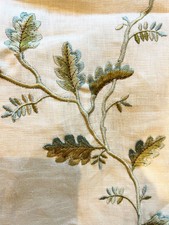 Blue/Green Embroidered