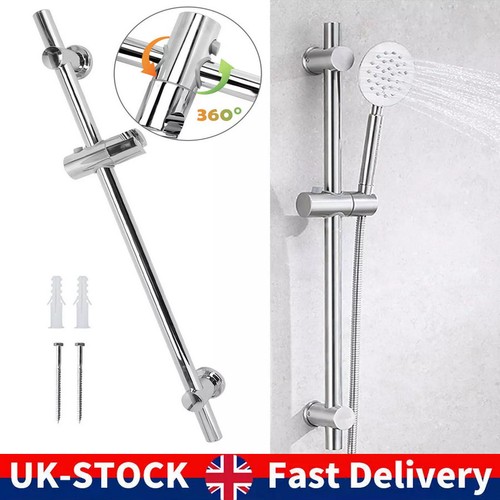 Chrome adjustable shower riser - chrome,