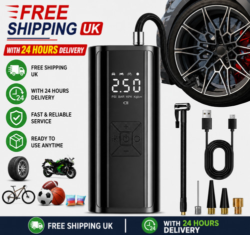 Car tyre inflator - inflator, cordless