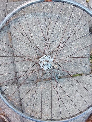 Bike front wheel - , vintage