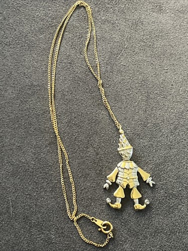 Vintage articulated clown - clown, or