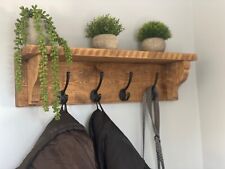 Rustic Wooden Coat Rack with