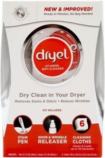 Dryel Dry Cleaning Laundry Detergent Starter Kit with Stain Pen & Wrinkle Spray