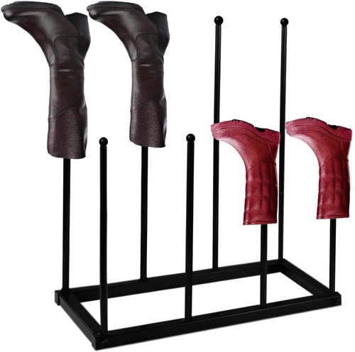 Pair metal welly boot stand - metal,