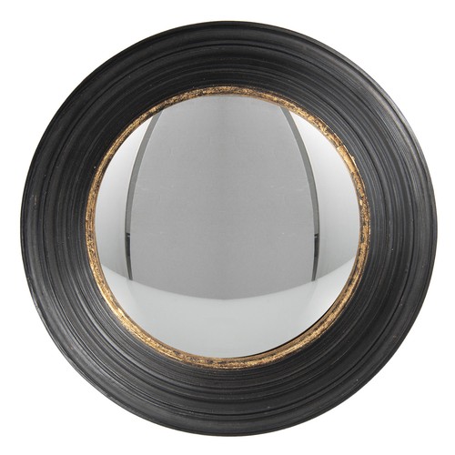 Antiqued black convex fisheye - antiqued,