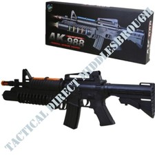 KIDS AK988 SNIPER RIFLE TOY GUN LIGHTS SOUND VIBRATION BOYS GIRLS ARMY SOLDIER