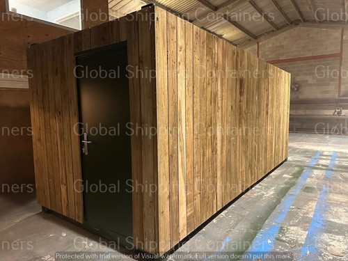 20ft 8ft cladded shipping - x,