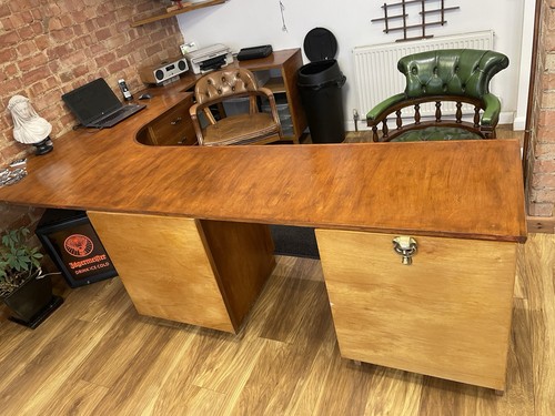 Danish office desk - office, drawer